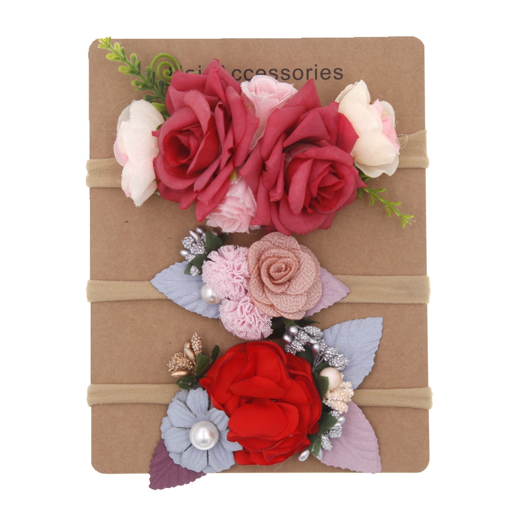 Set 3 Băng Đô Hoa Xinh Xắn Dành Cho Bé Gái