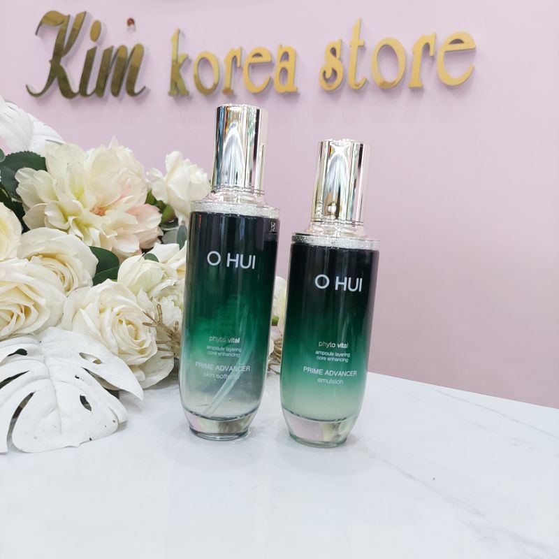 Set tinh chất căng bóng chống lão hóa da Ohui Prime advancer siêu thích
