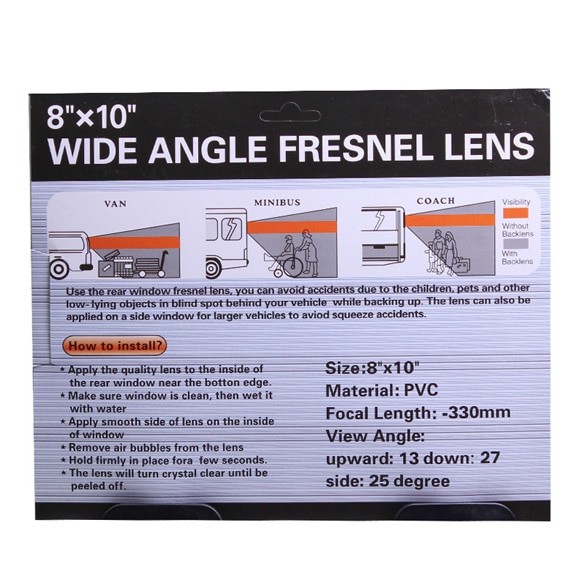 Denshitaro Gương hậu Fresnel dán sau xe mở rộng tầm nhìn phía sau D00-296