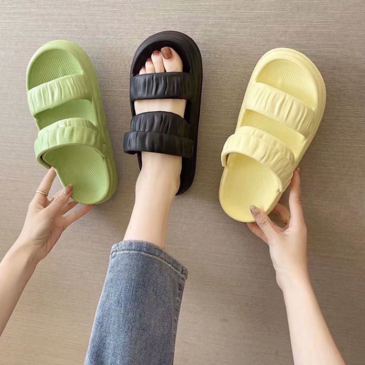 Dép Sandal nữ 2 quai mang được 2 kiểu đi học siêu nhẹ chống nước - DL165