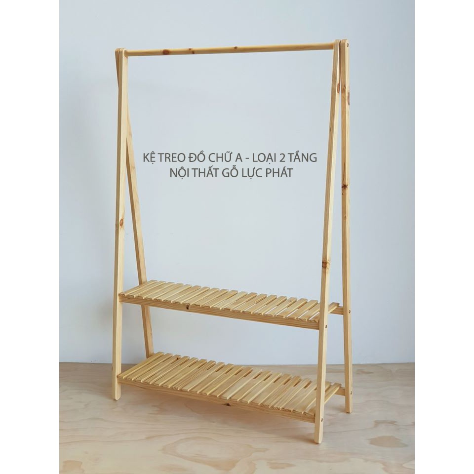 (Loại 1 mét) KỆ QUẦN ÁO CHỮ A 2 TẦNG - Lót NC | BigBuy360 - bigbuy360.vn