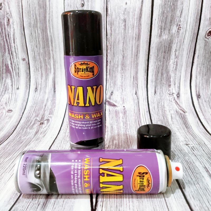 chai phủ bóng nano sprayking chai 220ml