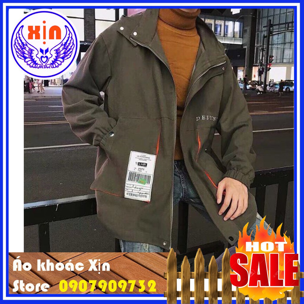(HÀNG XỊN) ÁO KHOÁC KAKI, ÁO KAKI UNISEX NAM NỮ CAO CẤP