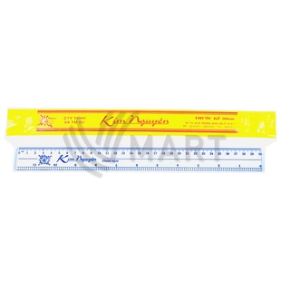 Thước kẻ Kim Nguyên 20cm-Thước được đánh dấu, kẻ vạch rõ ràng - Văn Phòng Phẩm giá rẻ tại Phường 6 Quận Tân Bình - Vmart