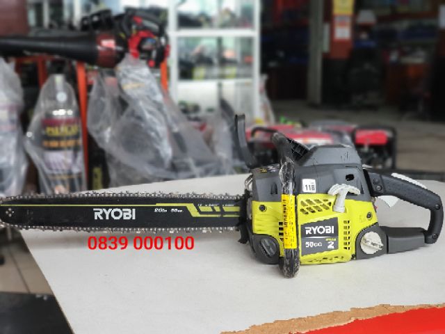 Máy Cưa Xích Xăng Ryobi 50cc Công suất lớn Lam 50cm  Máy cưa Ryobi