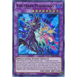 Thẻ bài Yugioh: The Dark Magicians - LED6-EN001 - Ultra Rare 1st Edition