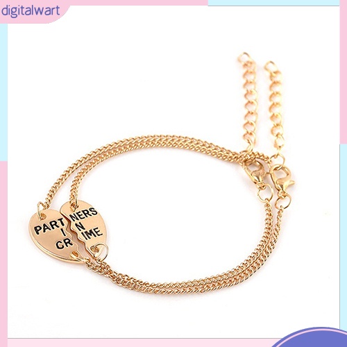 Set 2 Dây Đeo Tay Đôi Khắc Chữ Ý Nghĩa Dùng Làm Quà Tặng Bạn Thân