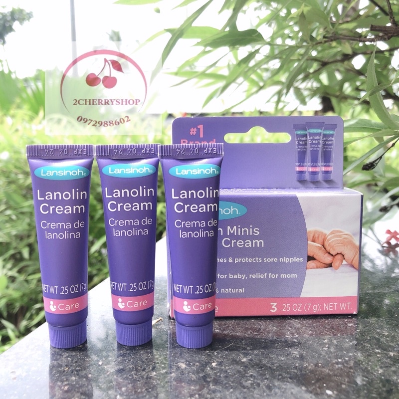 Kem bôi nứt đầu ty dưỡng ẩm Lansinoh 7g