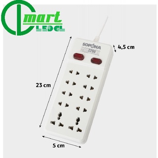 ✅ ổ cắm điện sopoka 10y chịu nhiệt gồm 10 lỗ cắm & chống va đập