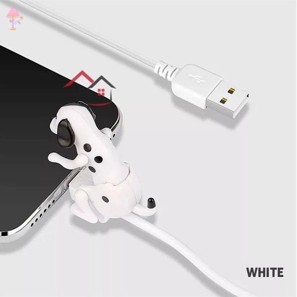 Cáp Sạc Điện Thoại USB Đa Năng Gắn Hình Chú Chó Đốm Ngộ Nghĩnh Tiện Dụng