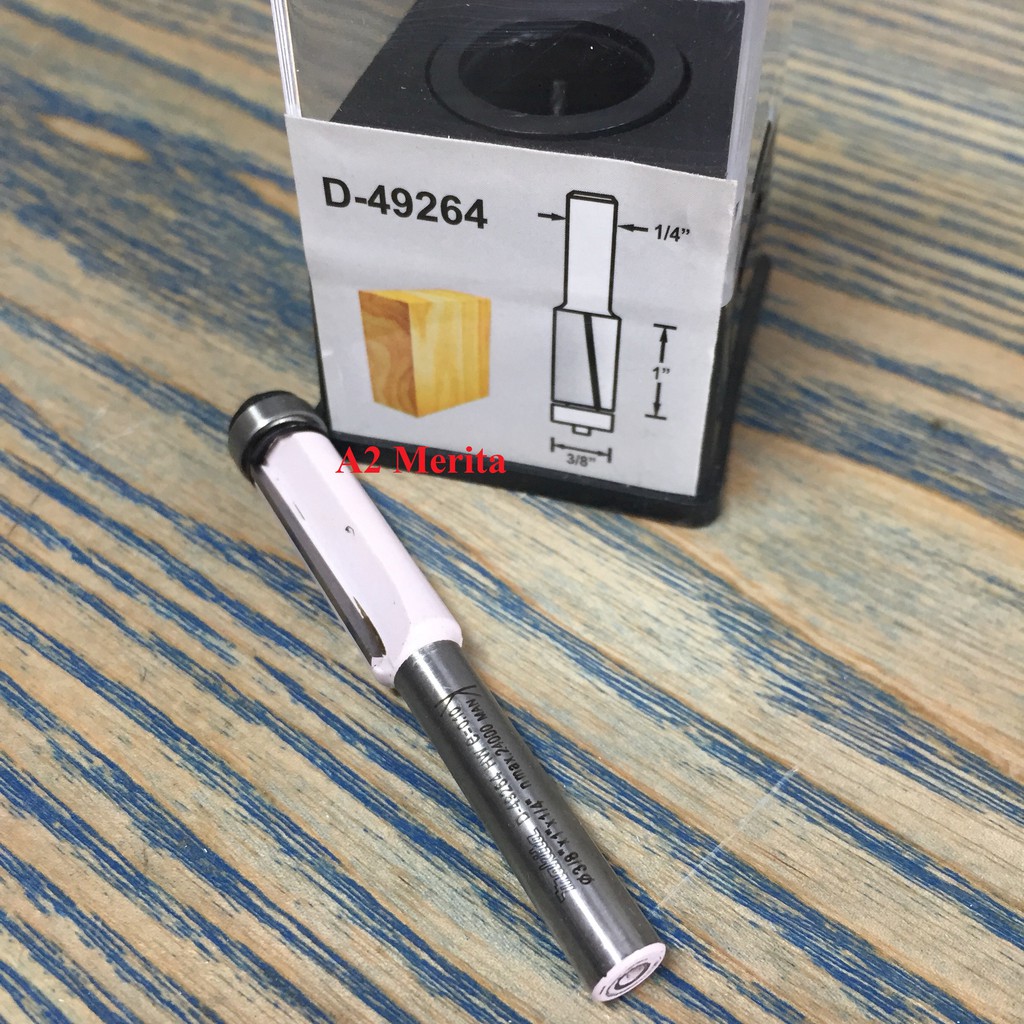 Mũi phay thẳng 2 rãnh 3/8" cốt 1/4" Makita D-49264