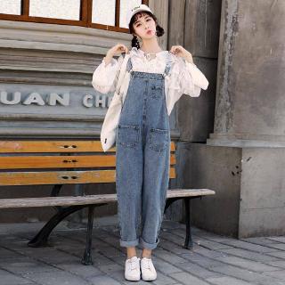 Quần Yếm Mỏng Dáng Rộng Kiểu Vintage Thời Trang 2019 Dễ Thương Cho Nữ