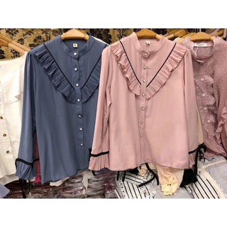 Áo sơ mi chiffon style tiểu thư