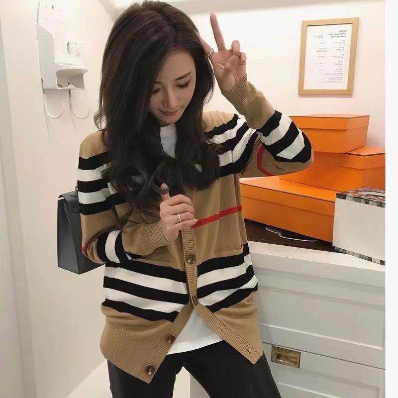 Áo khoác cardigan nữ cao cấp thương hiệu Burberry BBR