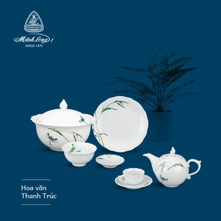 Thố vành 12 cm + nắp - Jasmine - Trắng
