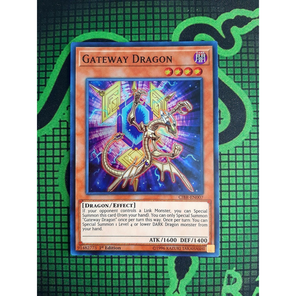 THẺ BÀI YUGIOH Monster - Gateway Dragon - CIBR-EN007 - Super Rare 1st Edition