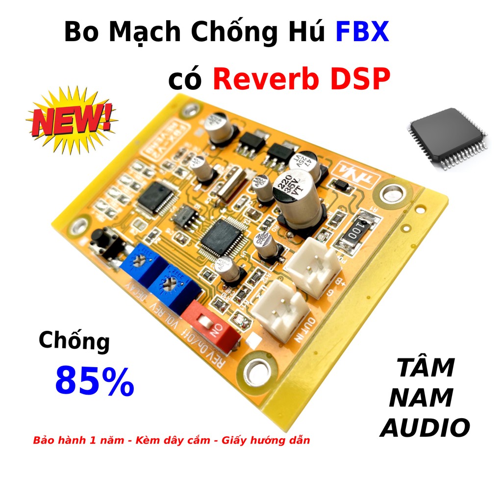 Mạch Chống Hú Mic V2 Cho Loa Kéo - Amply Có Kèm Reverb _Tâm Nam