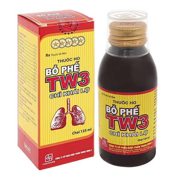 (Chai 125ml) Siro ho Bổ phế hỗ trợ làm ấm đường hô hấp, giảm ho