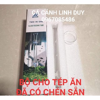 Dụng cụ cho tép ăn , bộ ống cho tép ăn