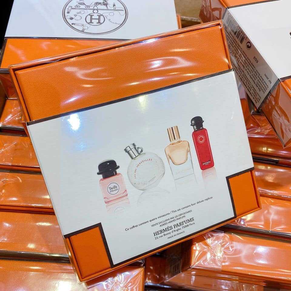 Auth*Set 4 Chai Mini Nước Hoa Hermes Parfums - Tuyệt phẩm cho chị em