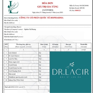 Toner Tinh Thể Bạc Hà Mint Crystal Dr.Lacir