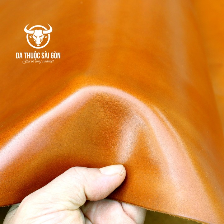 10 Pia da bò pullup cao cấp màu vàng bò - Da Thuộc Sài Gòn