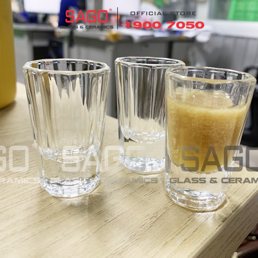 Ly Thủy Tinh Deli Stripes Shot Glass 18ml , 22ml | Thủy Tinh Cao Cấp