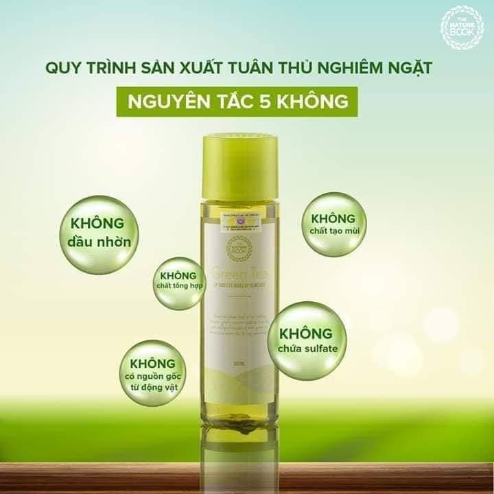 Tẩy Trang Mắt Môi Chiết Xuất Trà Xanh Green Tea Lip And Eye Makeup Remover- Tạm biệt môi thâm