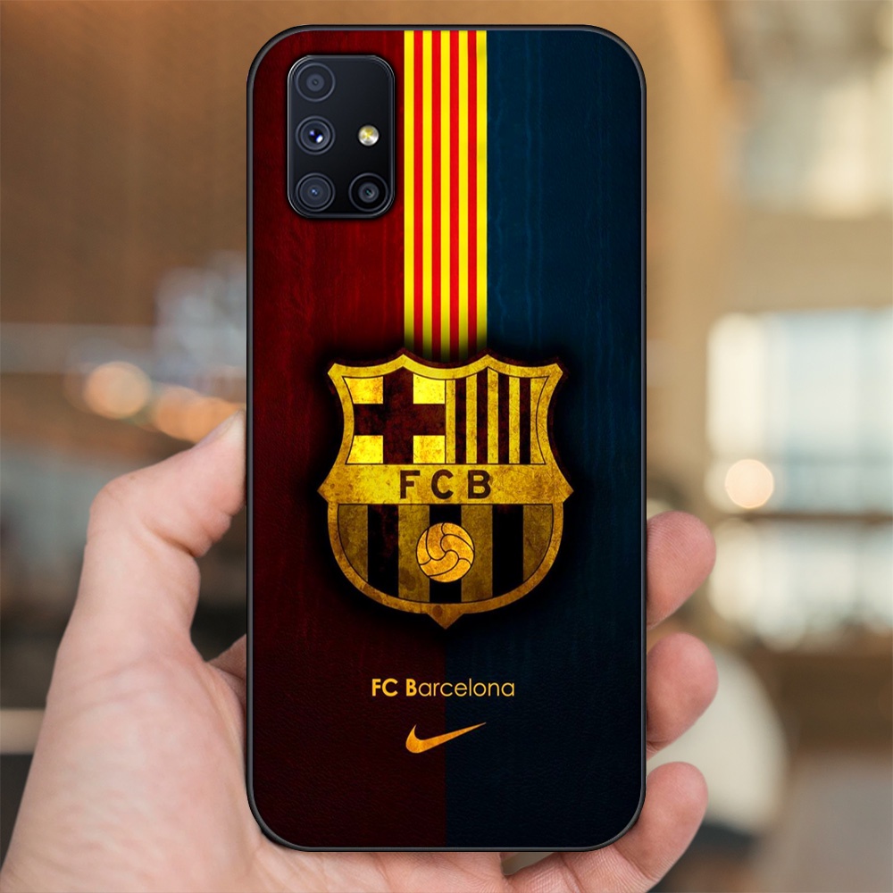 Ốp lưng Samsung M51 viền đen in hình Barcelona Barca