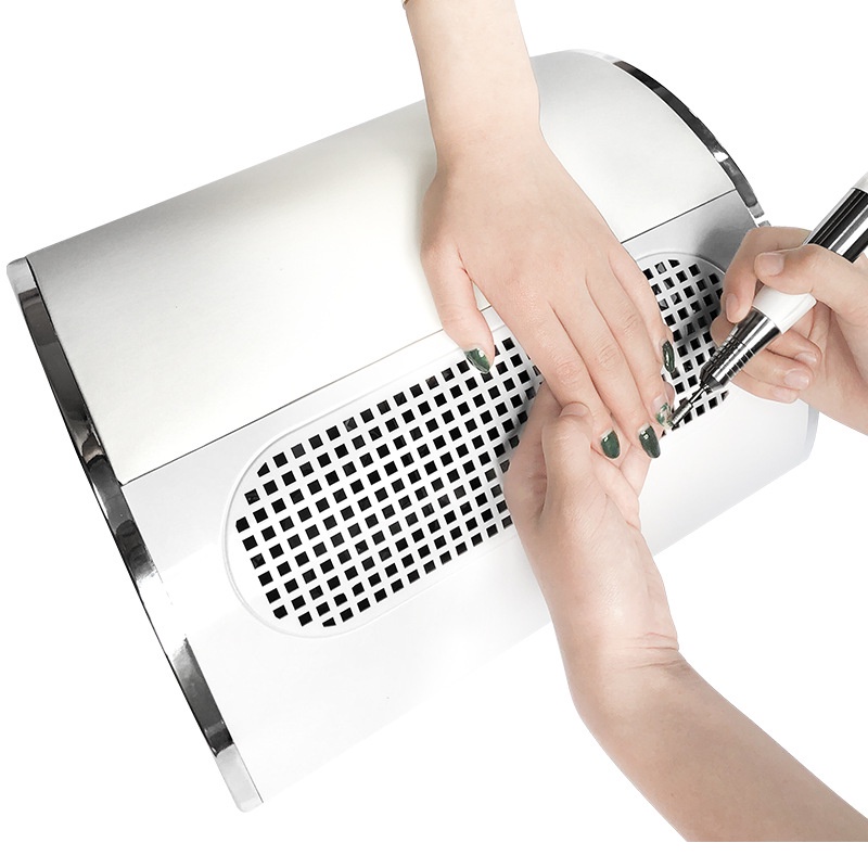 Máy Hút Bụi Nail Khi Mài Móng 858.5 - 3 Quạt - Tặng Kèm Túi Đựng Bụi