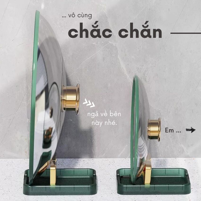 Giá để vung xoong nồi siêu sang FEEKA, kệ gác muỗng đũa thìa tiện lợi để bàn bếp – bàn ăn