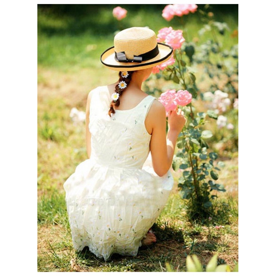 Dây Buộc Tóc Hoa Cúc Dễ Thương, Dây Cột Tóc Cúc Họa Mi Hot Trend (1 Sợi)