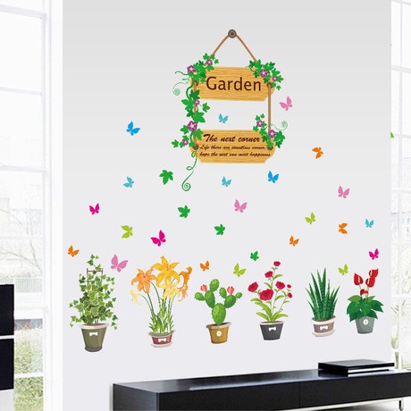 Tranh decal dán tường SECRET GARDEN trang trí phòng khác - Decal dán tường