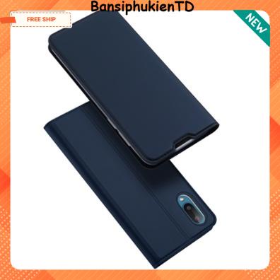 Bao Da Gập Samsung A02/ M02 May Viền Cao Cấp Kiêm Ví Da