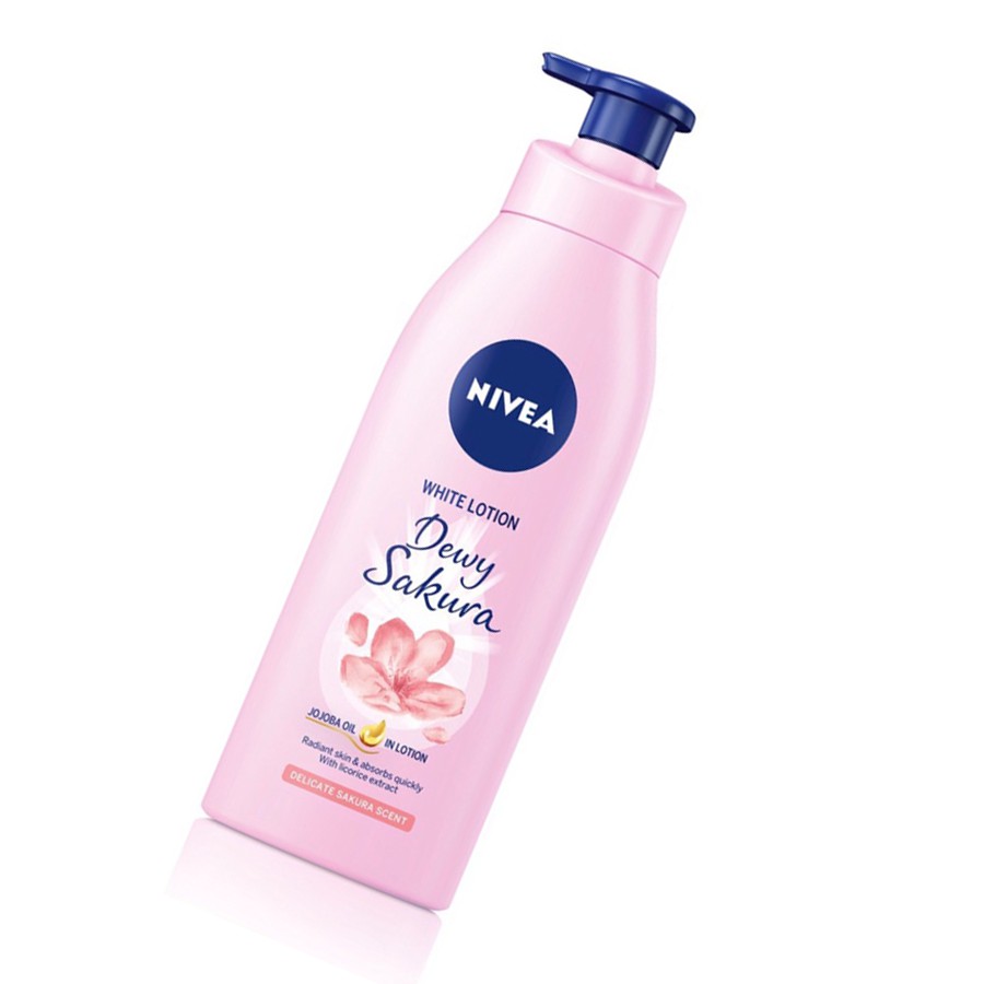 Sữa dưỡng thể dưỡng trắng da Nivea Dewy Sakura 350ml