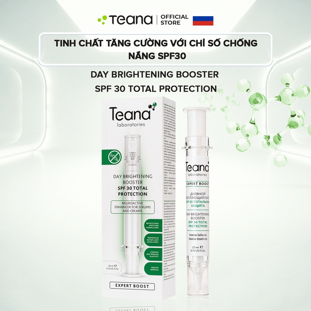 Booster Teana Day Brightening SPF 30 Total Protection chống nắng SPF30 làm sáng da, chống lão hóa 20ml