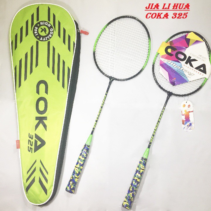 [HOT HOT] Bộ 2 vợt cầu lông COKA 325 cao cấp - Vợt cầu lông thi đấu