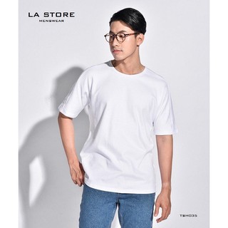 Áo thun ROUTINE - áo thun nam màu trắng form regular - 10S20TSH035
