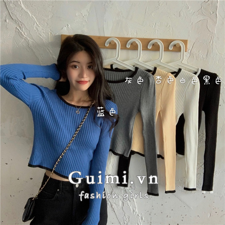 Áo len NZN tay dài dáng ôm thời trang cho nữ