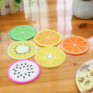 Set 5 miếng lót cốc hình hoa quả 2222