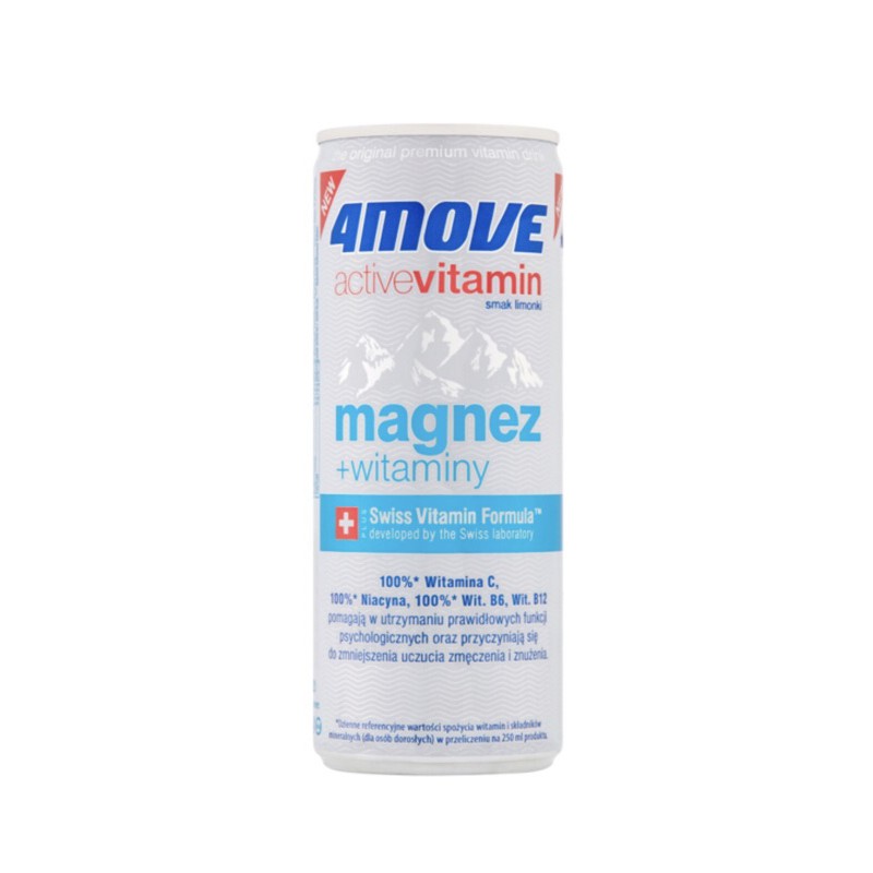 Nước magnesium vitamin 4 move active vitamin magnesium Ba Lan, 250ml