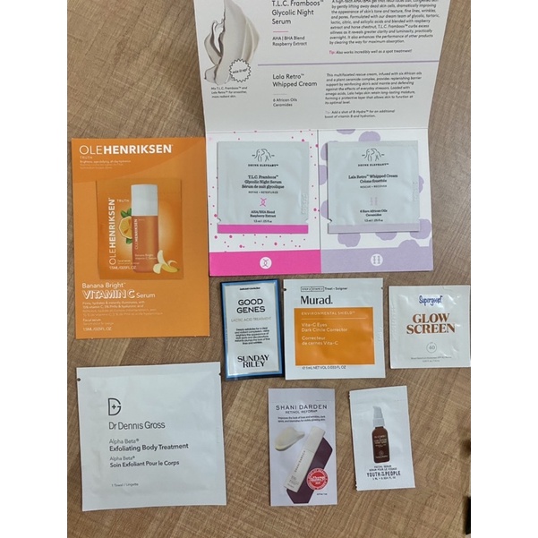 [SEPHORA US] Set 10 mỹ phẩm: 2 món mini+8 gói sample