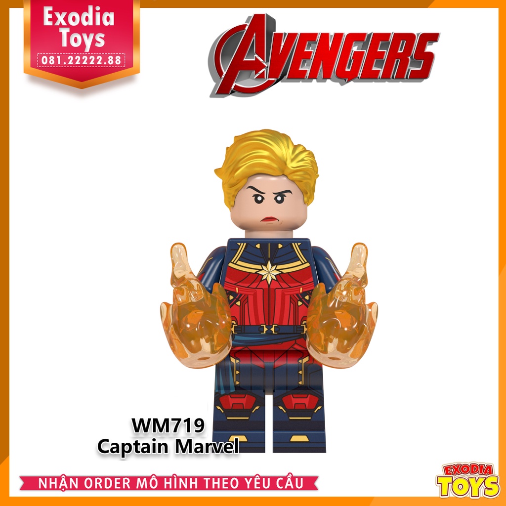 Xếp hình minifigure Biệt Đội Siêu Anh Hùng Avengers : Hồi Kết - Đồ Chơi Lắp Ghép Sáng Tạo - WM6063