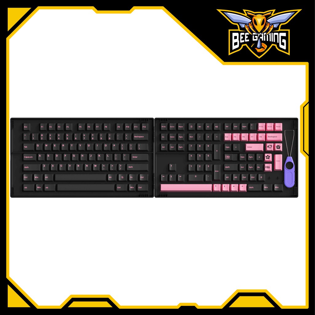 Bộ keycap AKKO Black Pink ( Chất liệu PBT Double Shot, Cherry Profile, 229 nút )