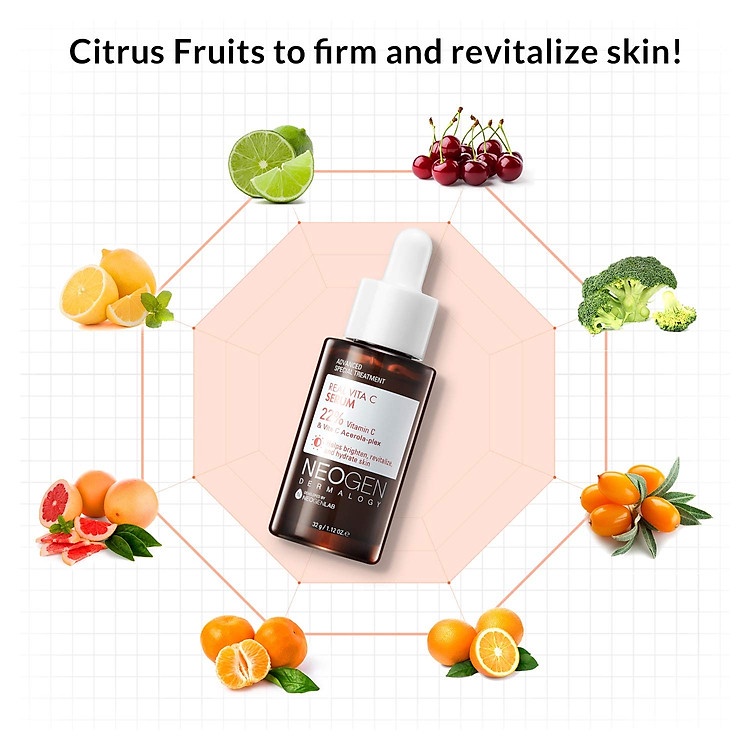 Siêu Tinh Chất Xoá Thâm Dưỡng Trắng Da Vitamin C SAP Neogen Dermalogy Real Vita C Serum 32g