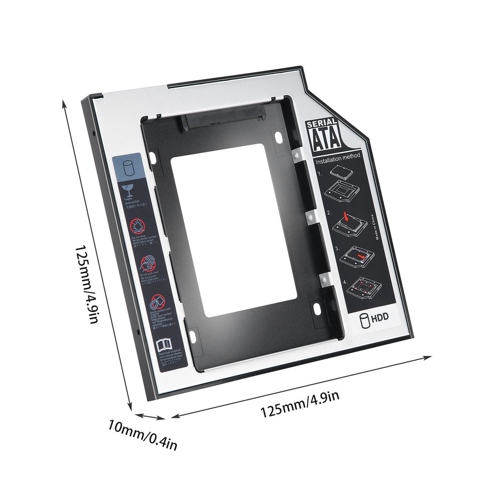 DVD Khay Đựng Ổ Cứng Sata 2nd Hdd Ssd 9.5mm | BigBuy360 - bigbuy360.vn