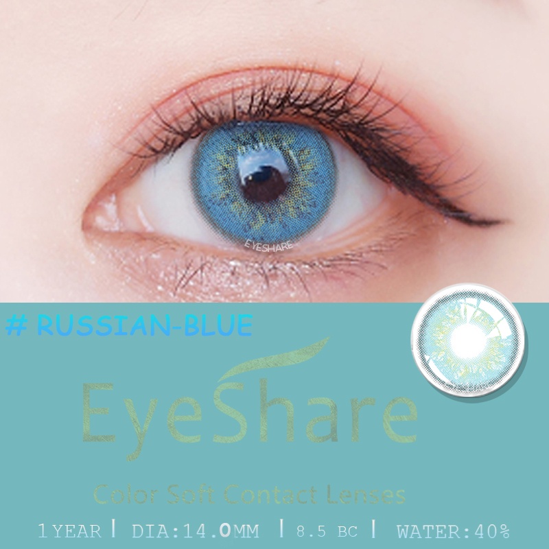 EYESHARE Cặp kính áp tròng dòng DAWNFOG/ OCEAN/ RUSSIAN mềm mại sang trọng với nhiều màu tùy chọn hợp thời trang