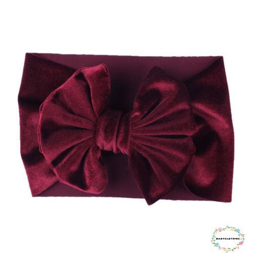 Vbi-newborn Kids Girl Bé Tập Đi Nơ Băng Đô Tóc Phụ Kiện Mũ