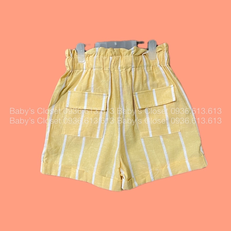 Quần short linen dư xịn bé gái