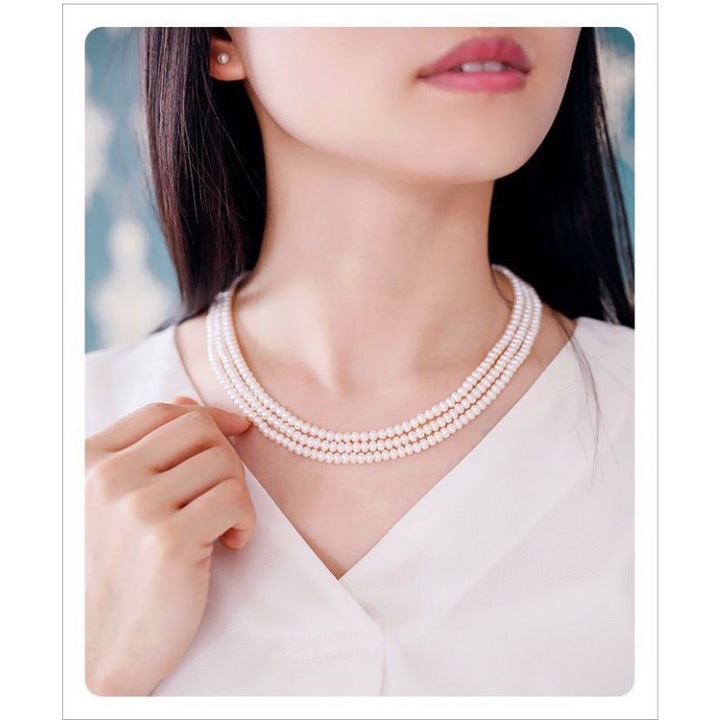 Vòng cổ 3 tầng size 6-7ly